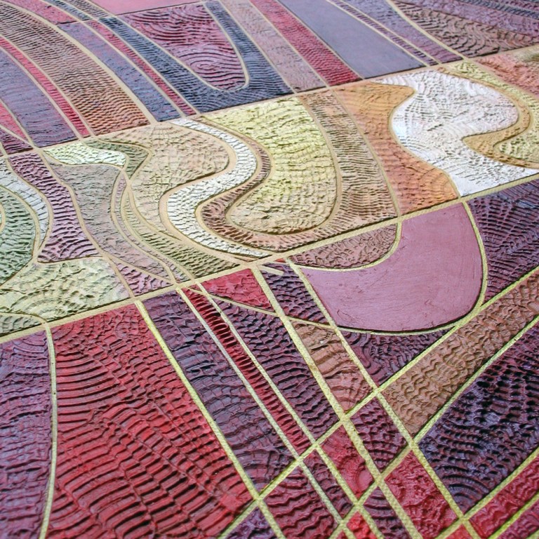 Boundary Layers and Turbulence #1  Detail 20"X24" Acrylic on Canvas